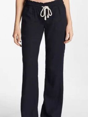 Roxy Black Joggers with White Drawstring